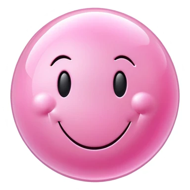 smiley face made of bubble gum sticker