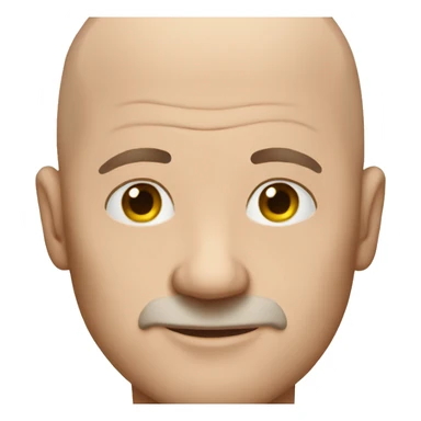 Very bald man sticker