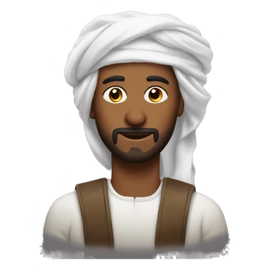 a man in kuffiyah sticker