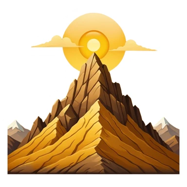 
una mezcla de sol + montaña + caminante estilo petroglifo sticker