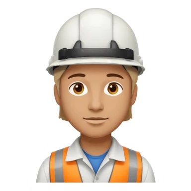 Arquitecto con casco blanco sticker