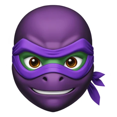 Ninja turtle purple make sticker