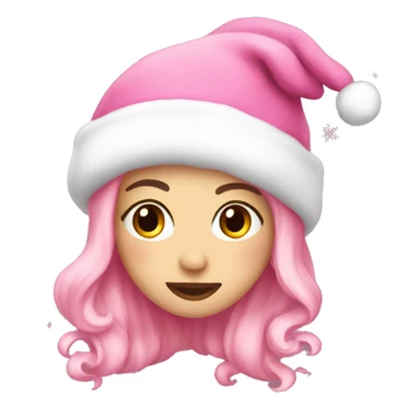Christmas aesthetic pink sticker