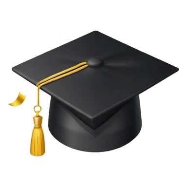 graduation hat with confetti sticker