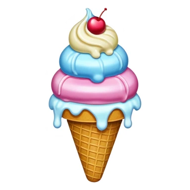 ice cream haircut sticker
