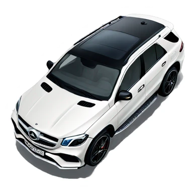 Black Mercedes GLE amg  sticker