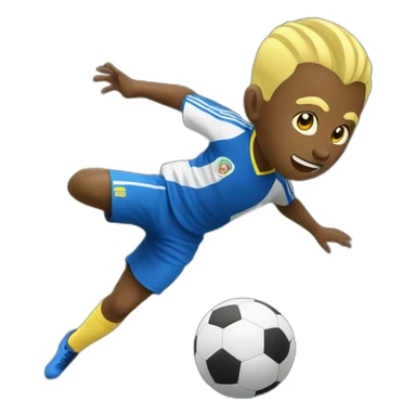 majin bu playing soccer sticker