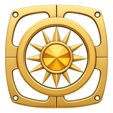 simple chakana symbol sticker