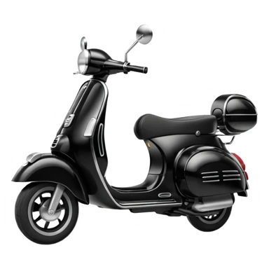 create a vespa matic with black color sticker