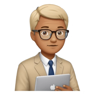 stock market guy on computer sticker
