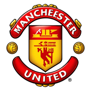 Manchester United logo sticker