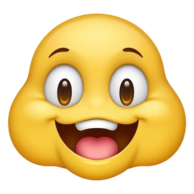 slurping and smirking emoji with drool sticker