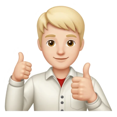 Me giving a thumbs up sticker