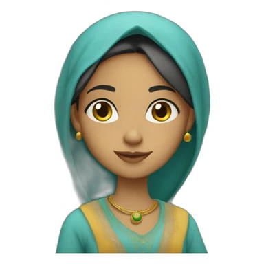 Moroccan girl sticker