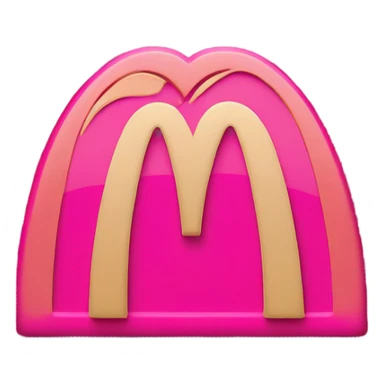 Pink McDonald’s icon sticker