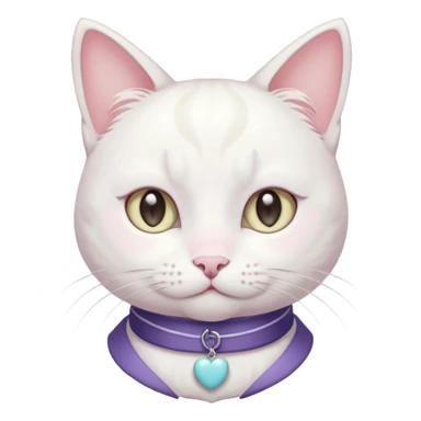  harajuku pastel yume kawaii japanese white cat sticker