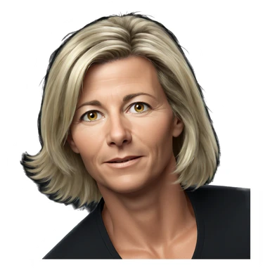 blonde boy portrait on black sticker