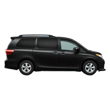 black Toyota minivan  sticker