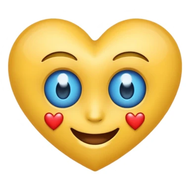 Emoji con los ojos de corazón azul 🩵 sticker
