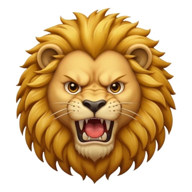 angry lion sticker