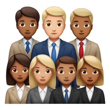 corporate social responsibility for large enterprise team but not wearing casual clothes sticker