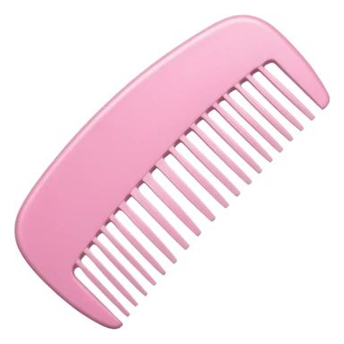 soft pink comb for hair styling sticker
