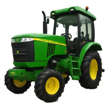 Tracteur vert John deere avec lame avant  sticker
