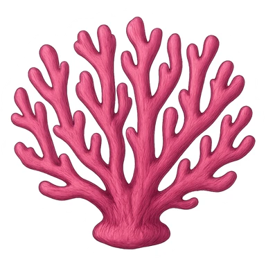 pink coral sticker