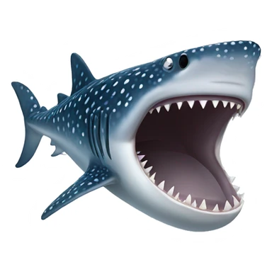 Whale shark without teeth sticker