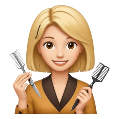 coiffeuse metier sticker