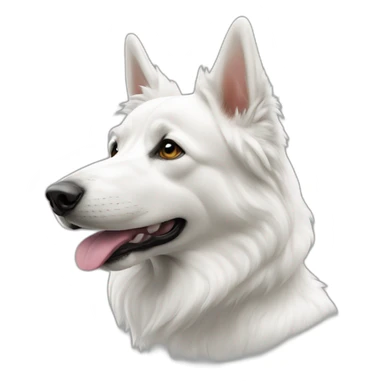 berger suisse blanc sticker