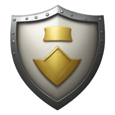 A shield in a form of a heart sticker
