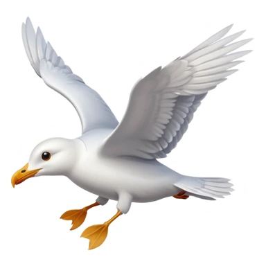seagull flying sticker