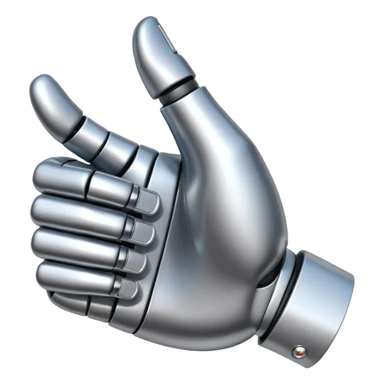 robot hand thumbs up sticker