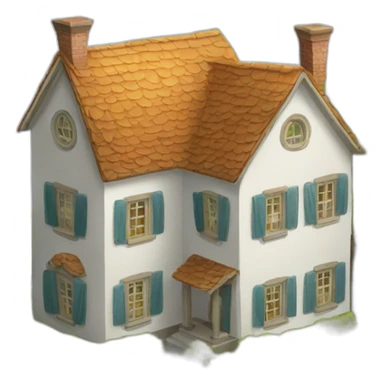 small country house sticker
