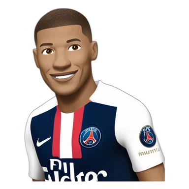 Kylian Mbappé maillot PSG sticker