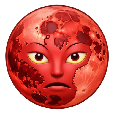 Blood moon sticker