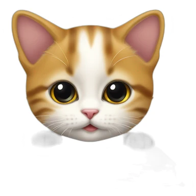 Chaton sur un livre sticker