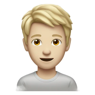 Skateboarding white pale boy sticker