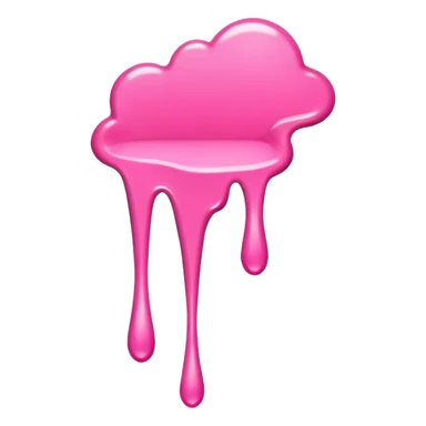  flying art brush dripping pink slop  sticker