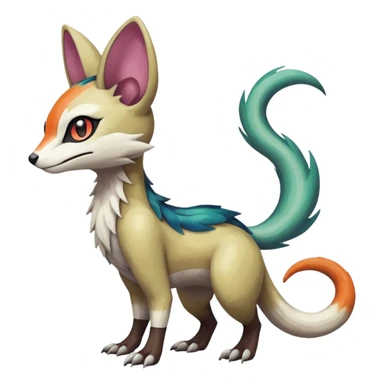 Meloetta-Vernid-Trico-Sergal-Furret-Pokémon-Fakémon-creature sticker