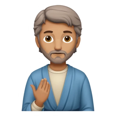 bullbody saint Joseph in modern plain clothes sticker