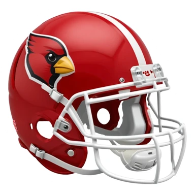 cardinal college football helmets in this color sticker