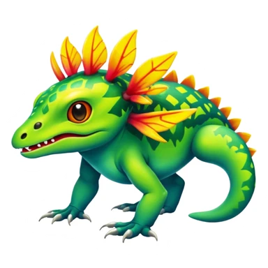  exotic tropical cyber-Litten-Linoone-Noibat-Weavile-Zangoose-Fakémon-Pokémon-Vernid-creature sticker