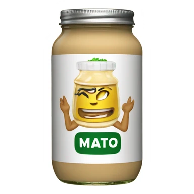 Mayo label sauce jar sticker
