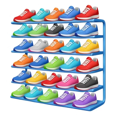 sneakers rack sticker