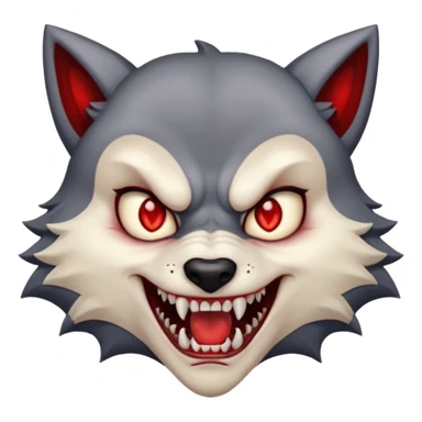 A high bread of vampire and wolf  sticker