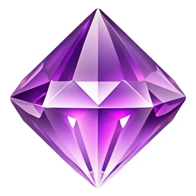 Bejeweled purple magic crystal sticker