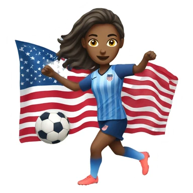 USA woman soccer sticker