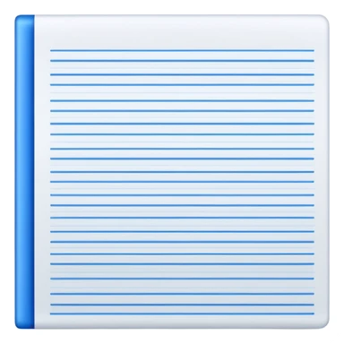 lined sheet of paper sticker